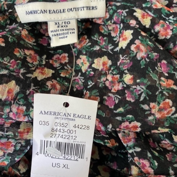American Eagle Floral Peplum Tank Top Size XL - Picture 4 of 4